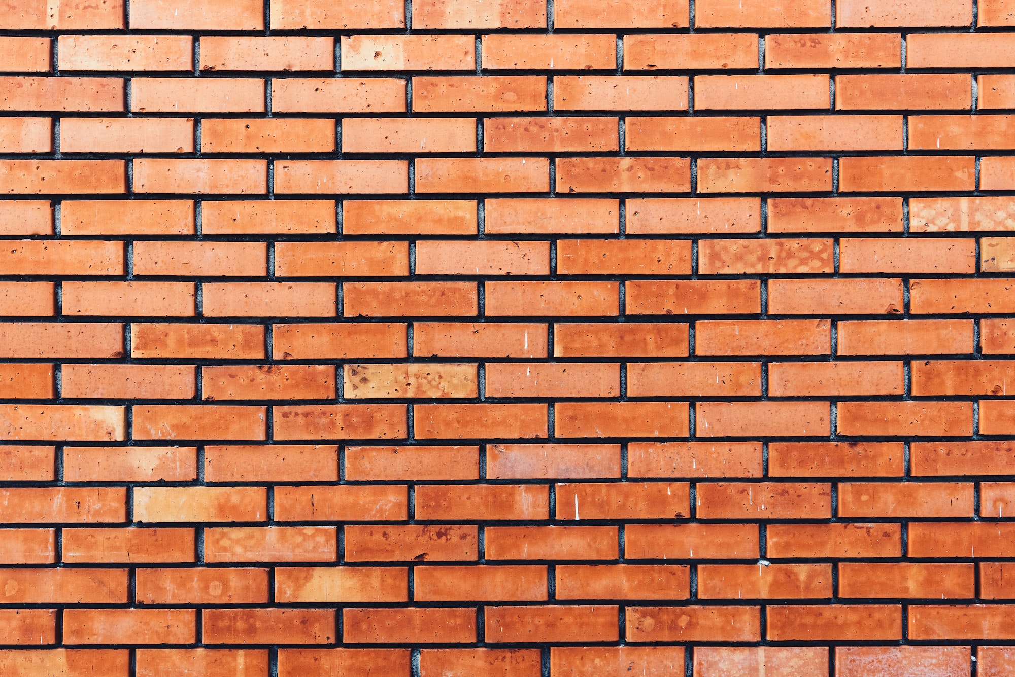 Orange brick wall background